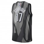 Maillot NBA Brooklyn Nets Dennis Schroder Nike 2024-25 City Edition Gris Swingman - Homme